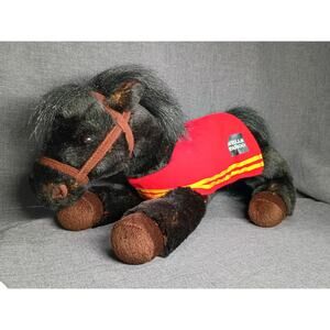 Wells Fargo Legendary Pony Plush 2016 Mike Horse Black Brown Stuffed Animal 15"